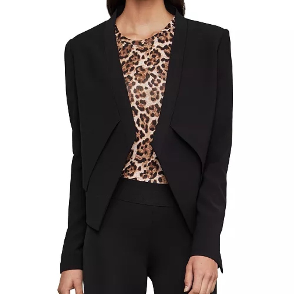 NWOT BCBGMAXAZRIA Asymmetrical Open-Front Blazer